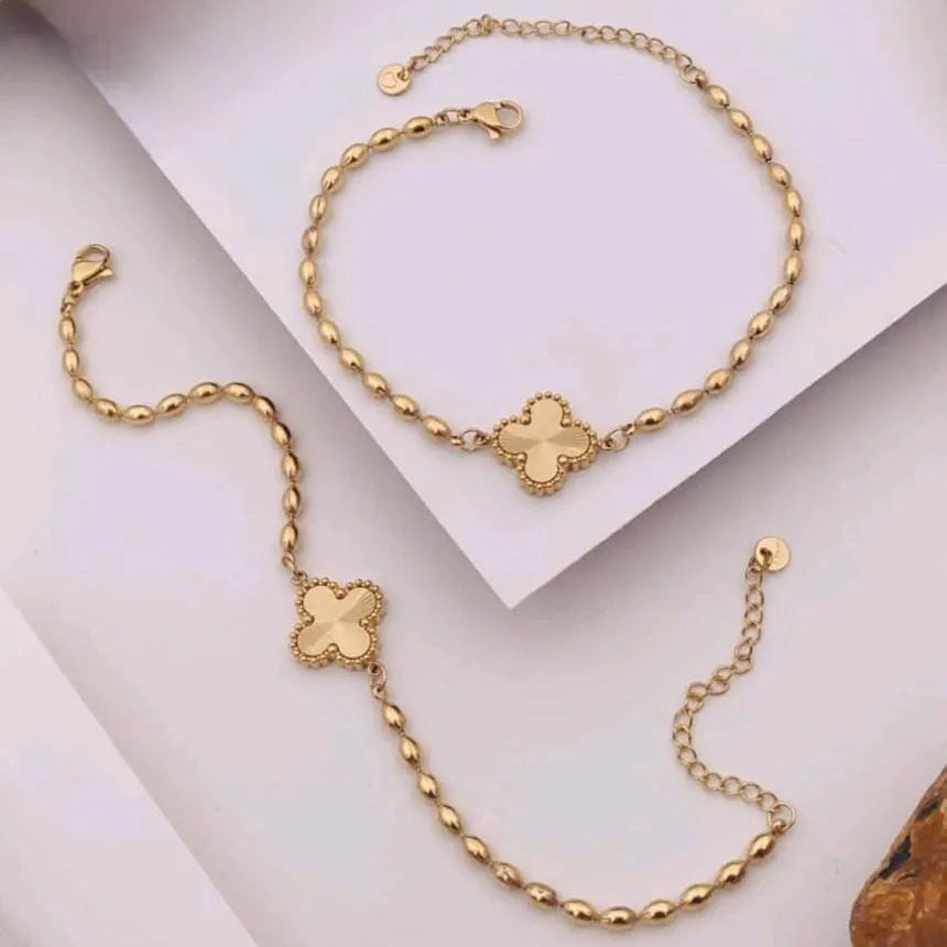 Gold Flower Anti Tarnish Bracelet
