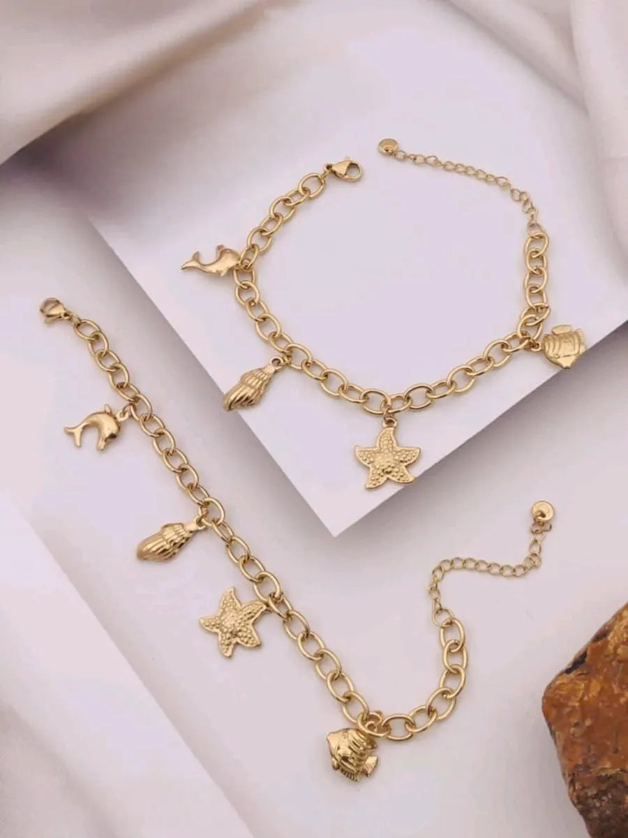 SeaLife Gold Anti-Tarnish Bracelet