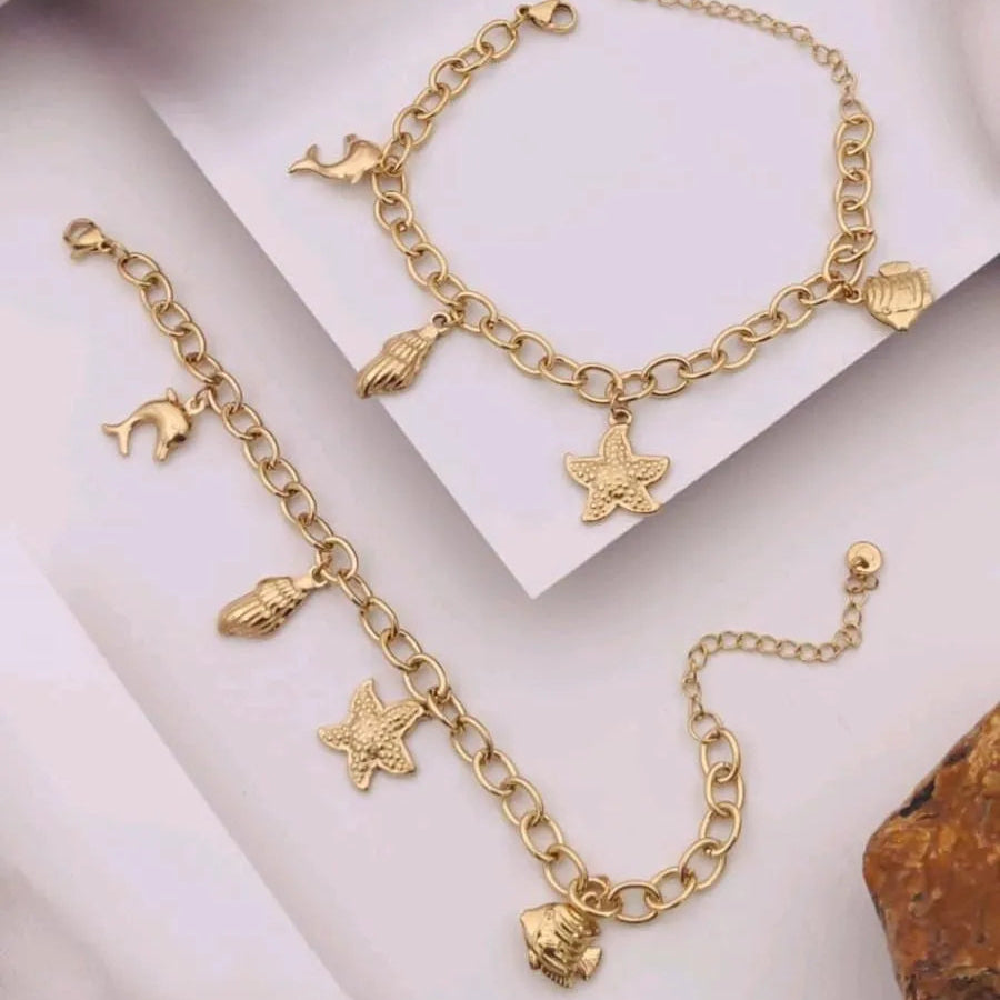 SeaLife Gold Anti-Tarnish Bracelet