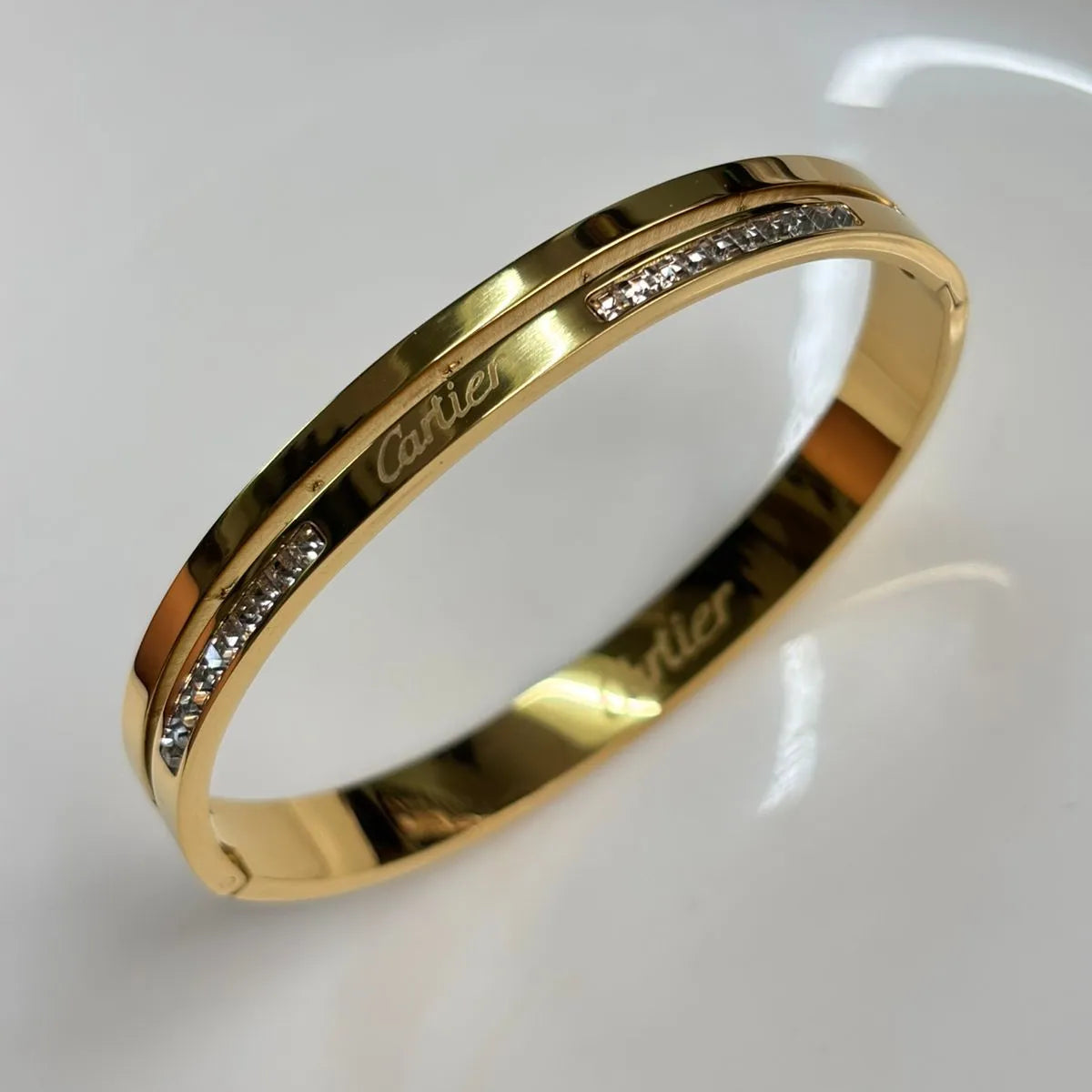 Cartier Gold Diamond Kada