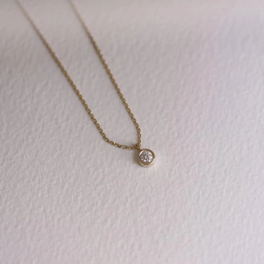 Celeste Diamond Drop Necklace