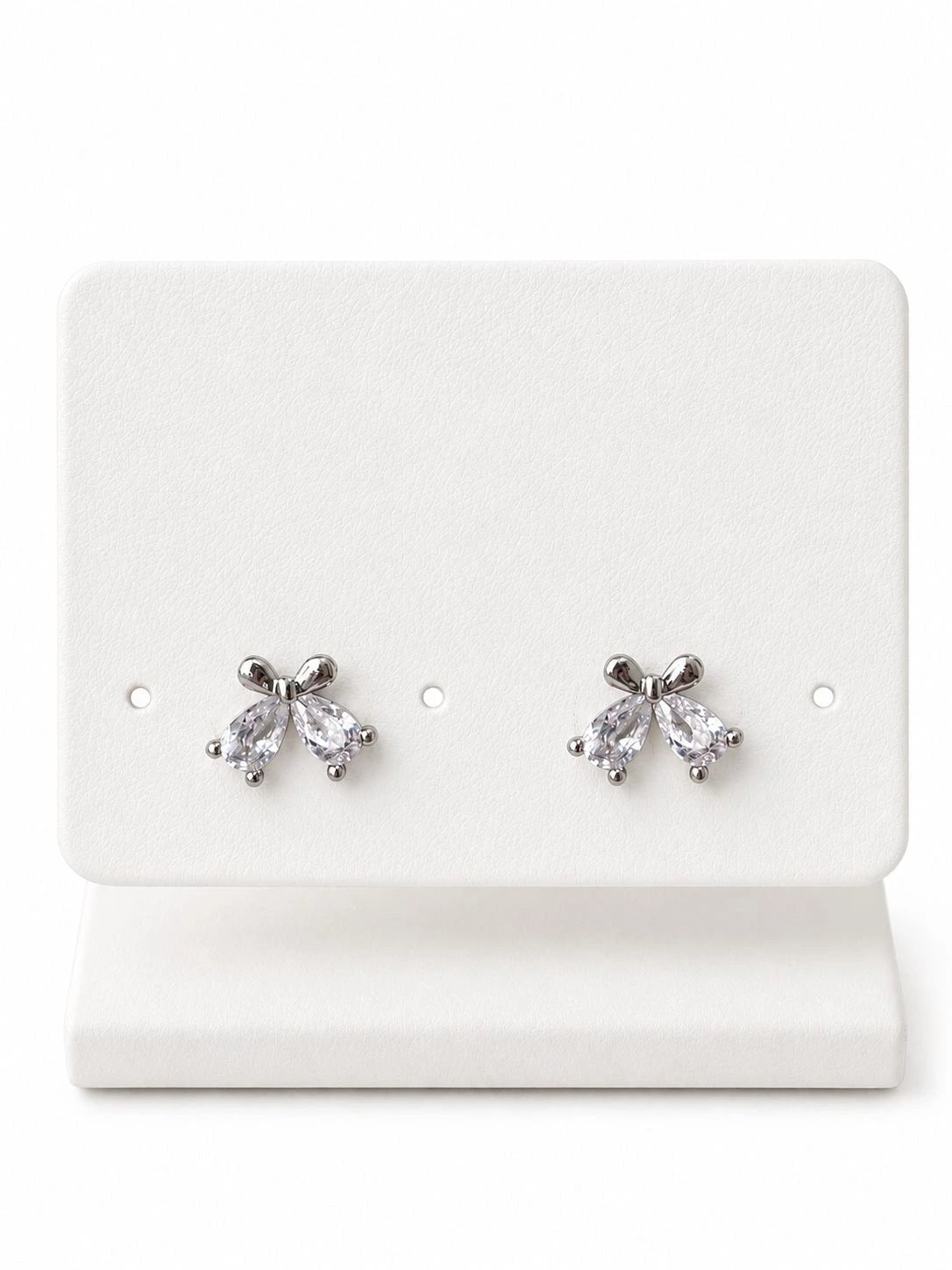 Crystal Bow Glimmer Studs