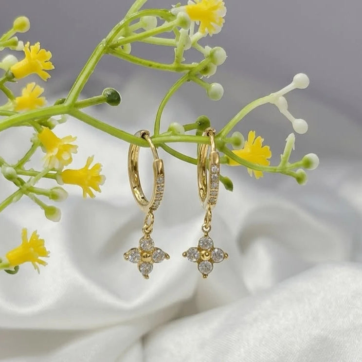 Florielle Clover Drop Earrings