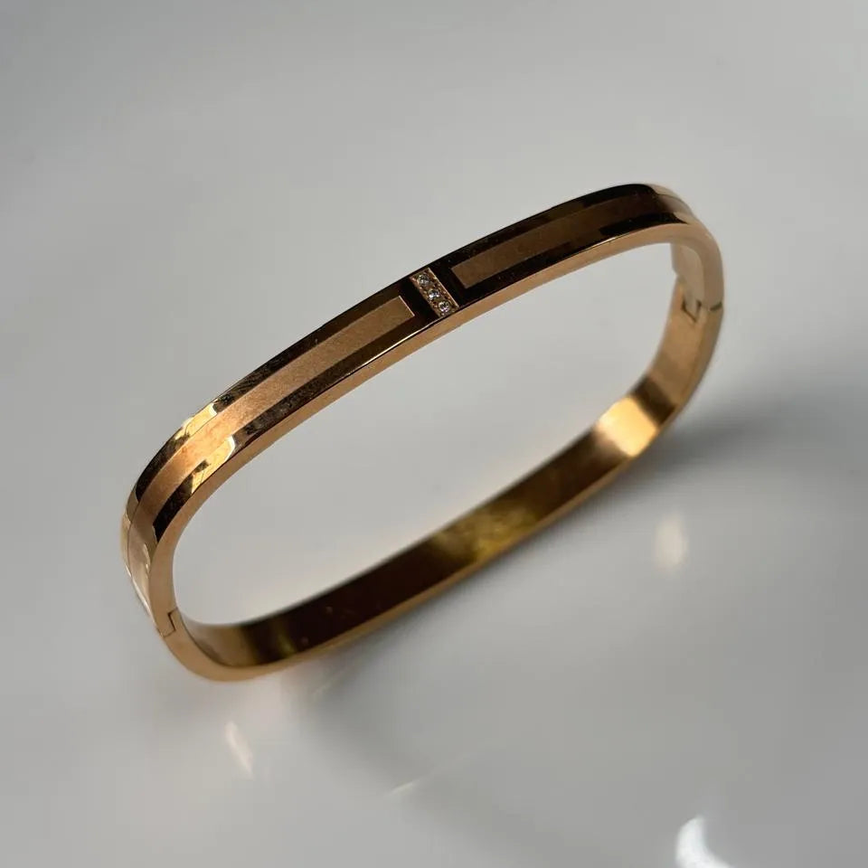 Geometric Rose Gold Kada