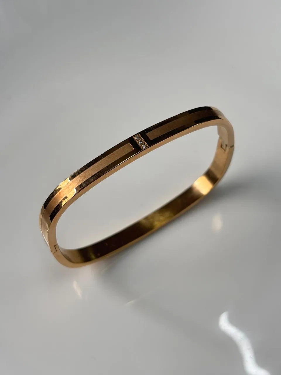Geometric Rose Gold Kada