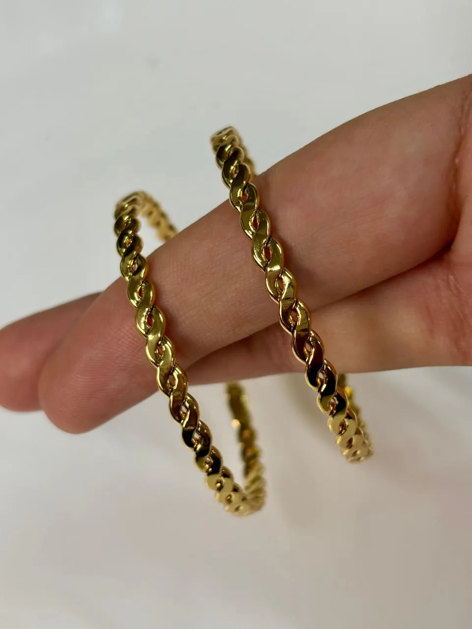 Gold Charm kada Chain Bangles