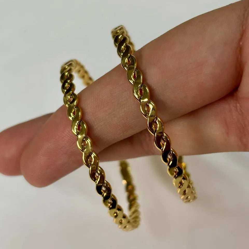 Gold Charm kada Chain Bangles