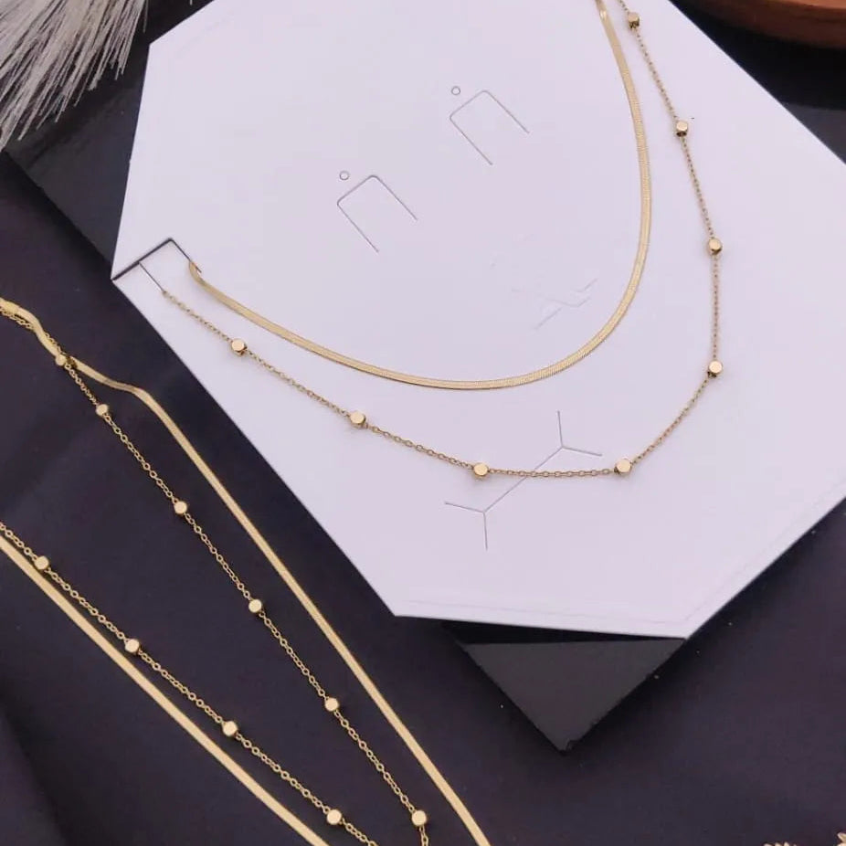 Golden Ball Charm Necklace