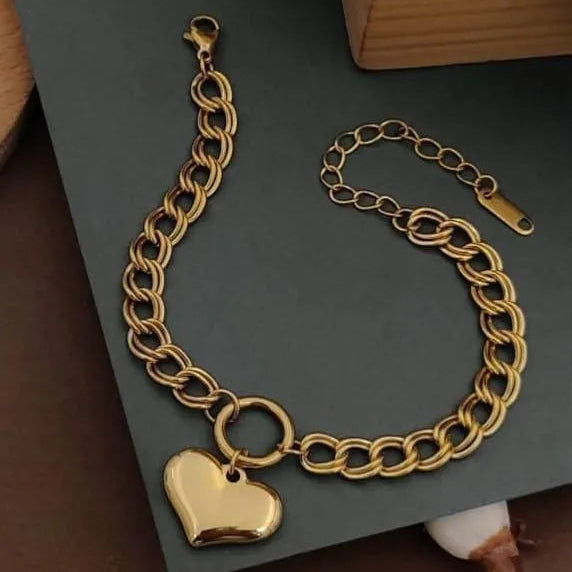 Heart Gold Anti-Tarnish Bracelet