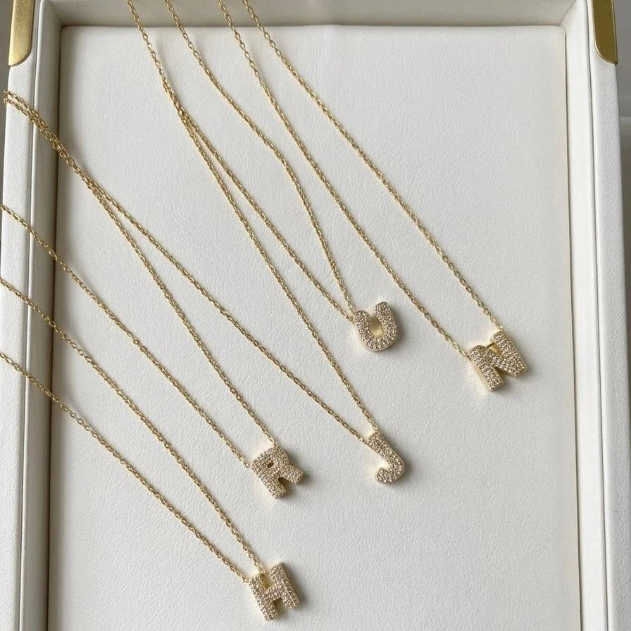 Monogram Luxe Alphabet Necklaces
