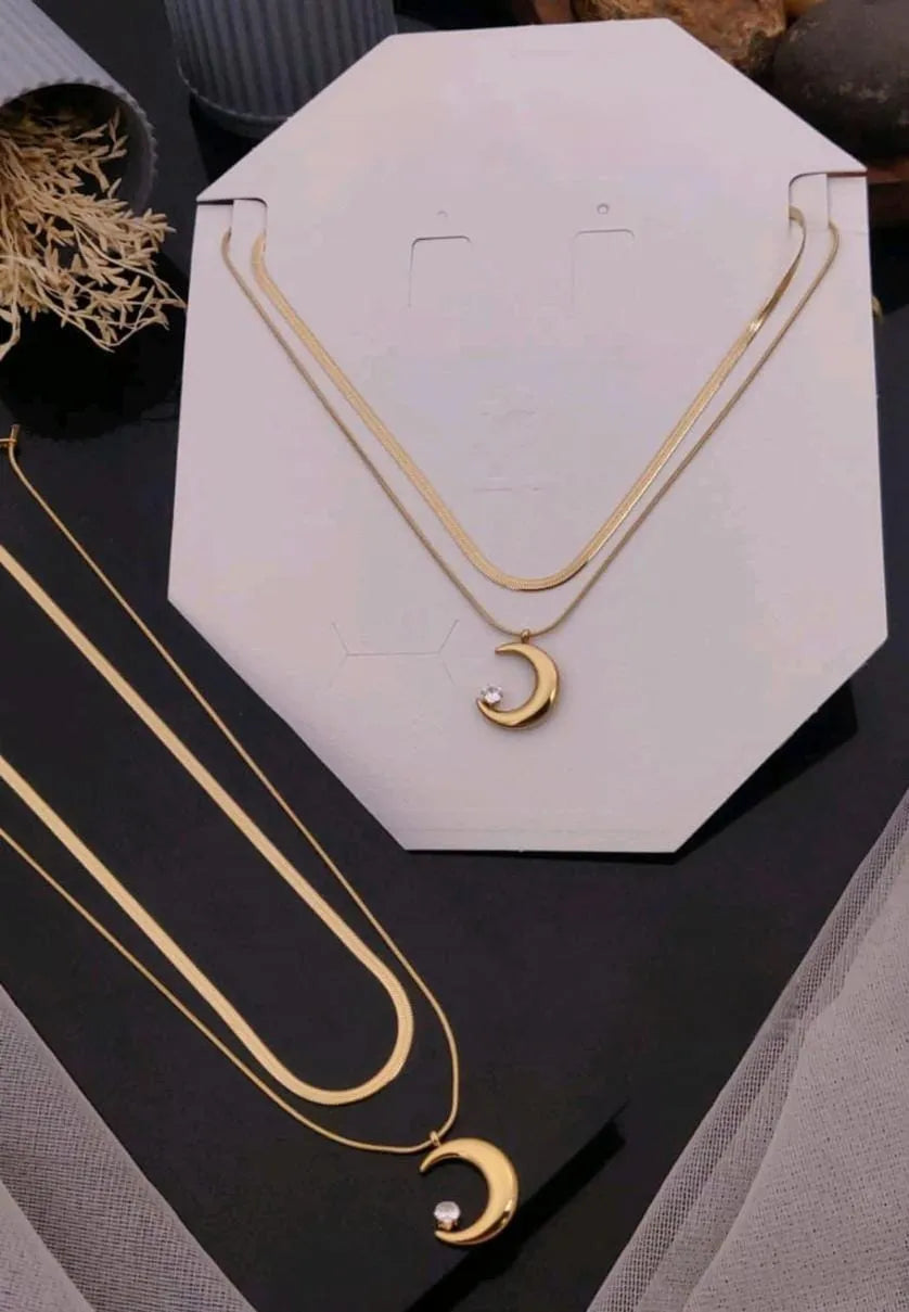 Moon Shine Gold Necklace