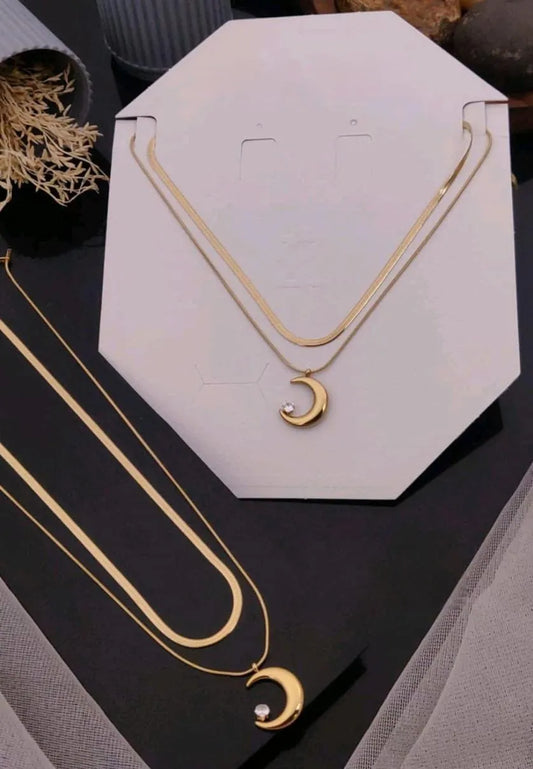 Moon Shine Gold Necklace