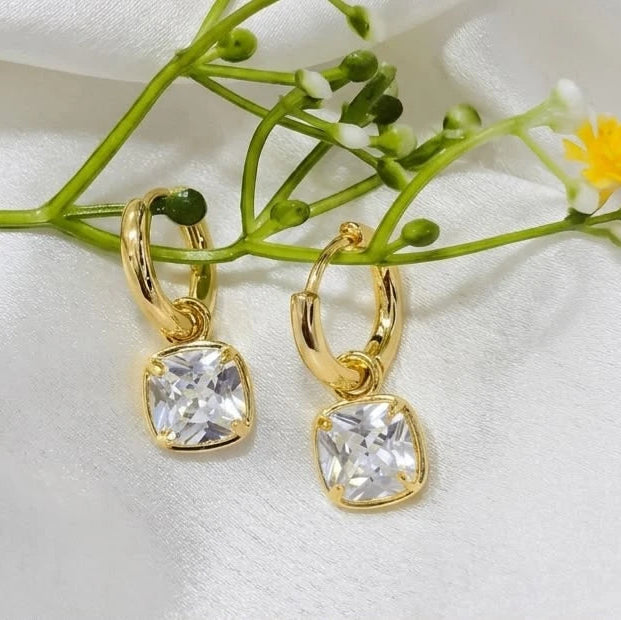 Valoria Cushion Drop Earrings
