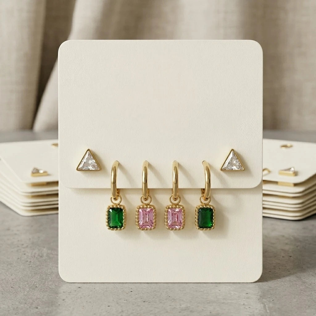 Veloura Gem Charm Earrings