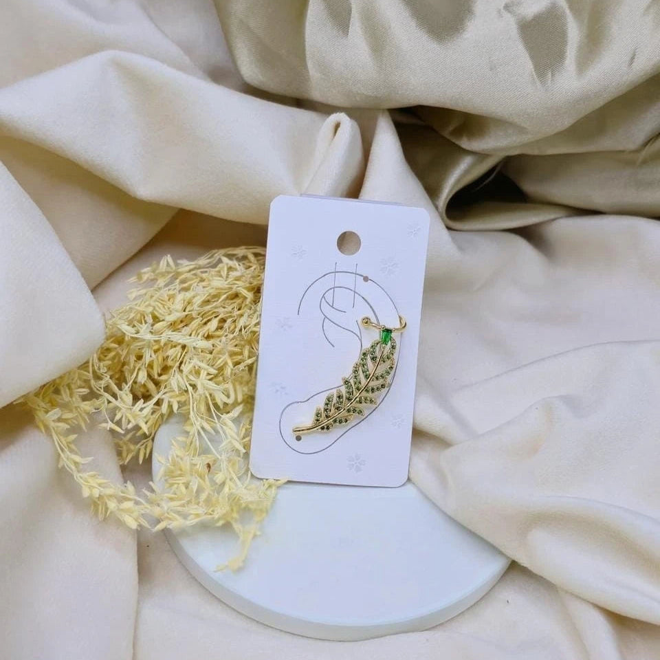 Verde Leaf Ear Cuff