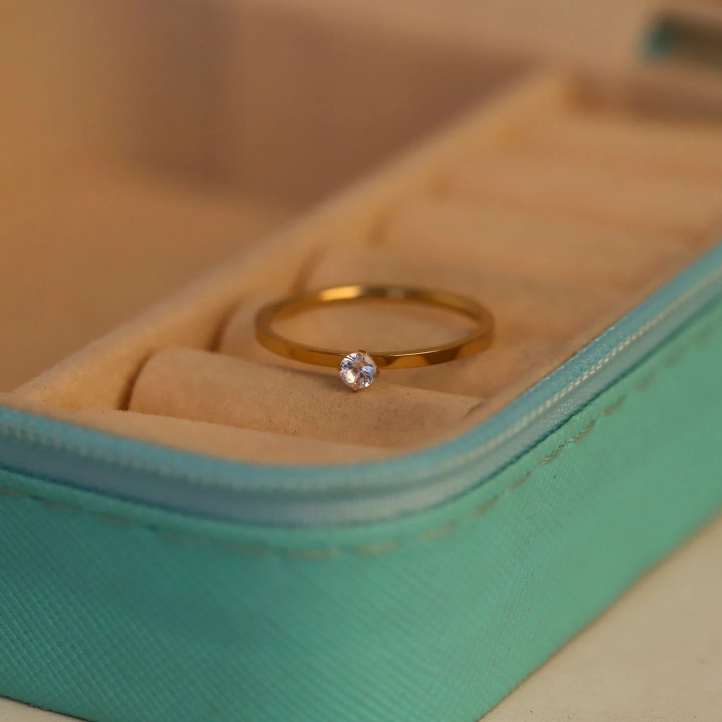 Regalia Bloom Crystal Gold Ring