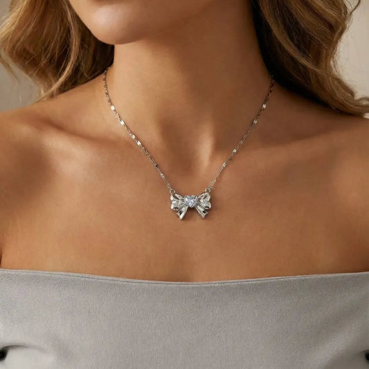 Bow Pendant Necklace