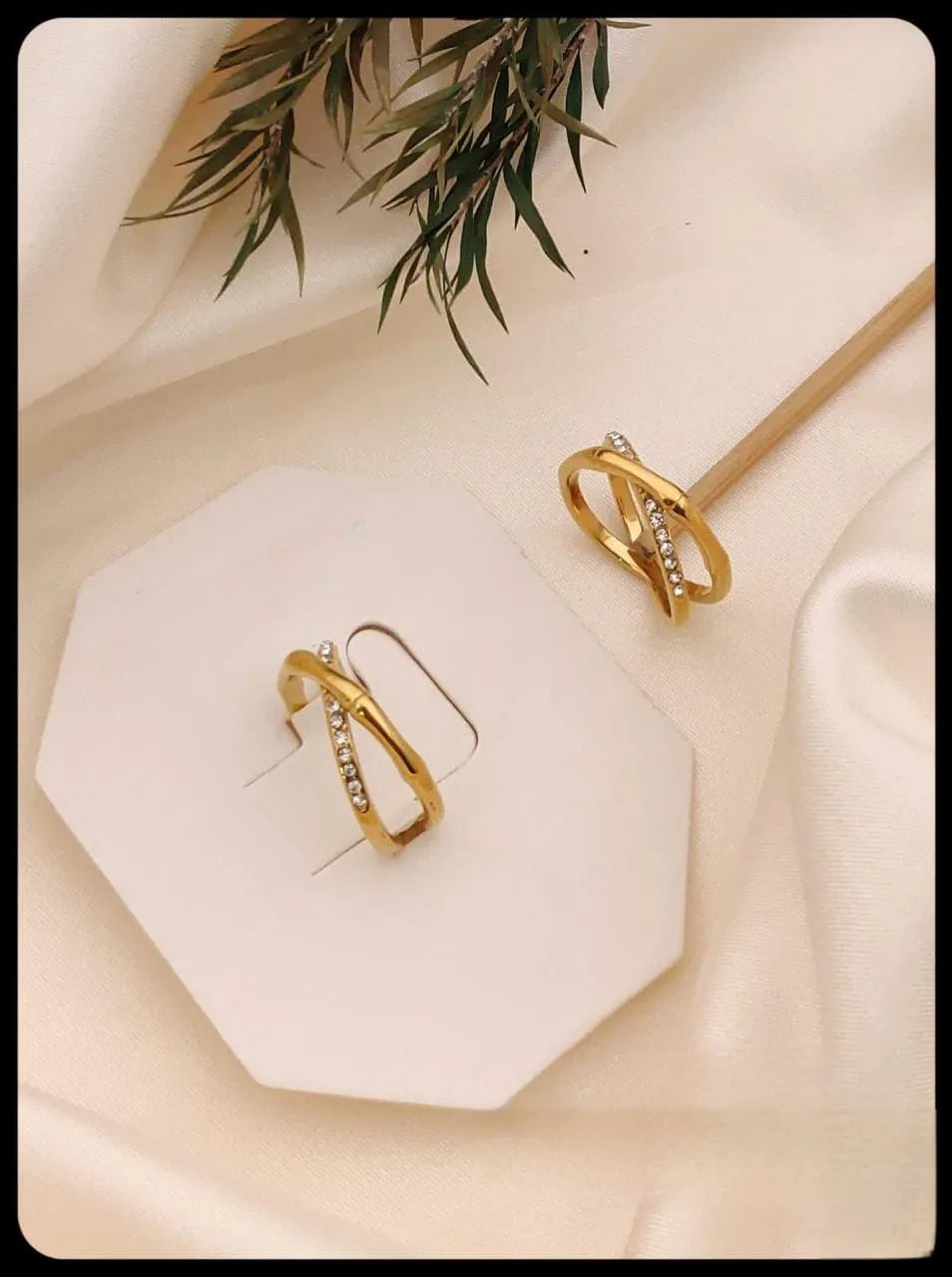 Golden Twist Infinity Ring