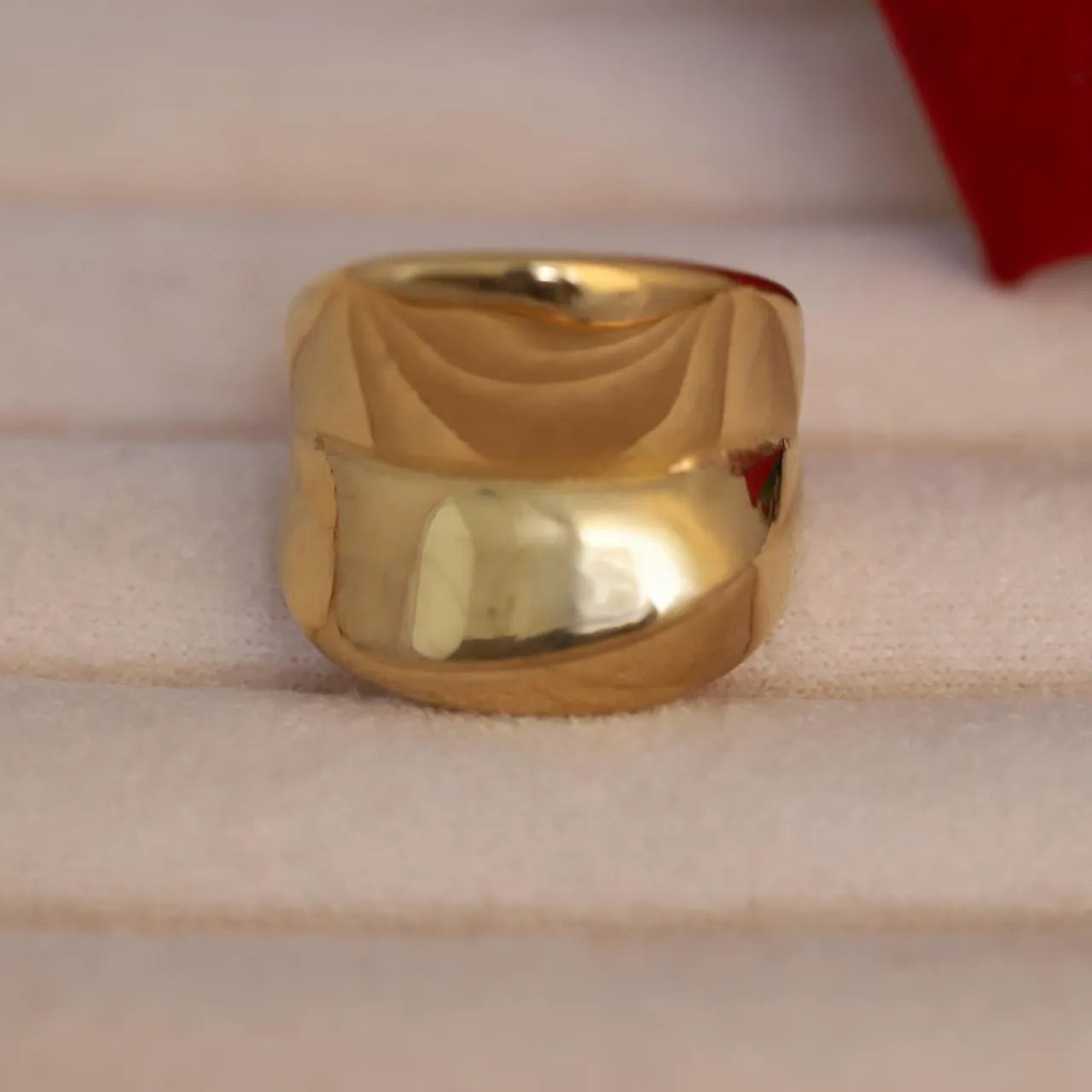 Golden Curve Ring