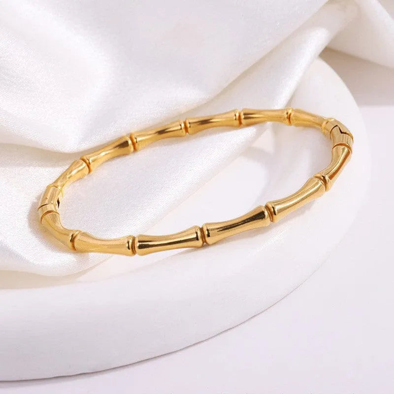 Bamboo Link Gold Kada