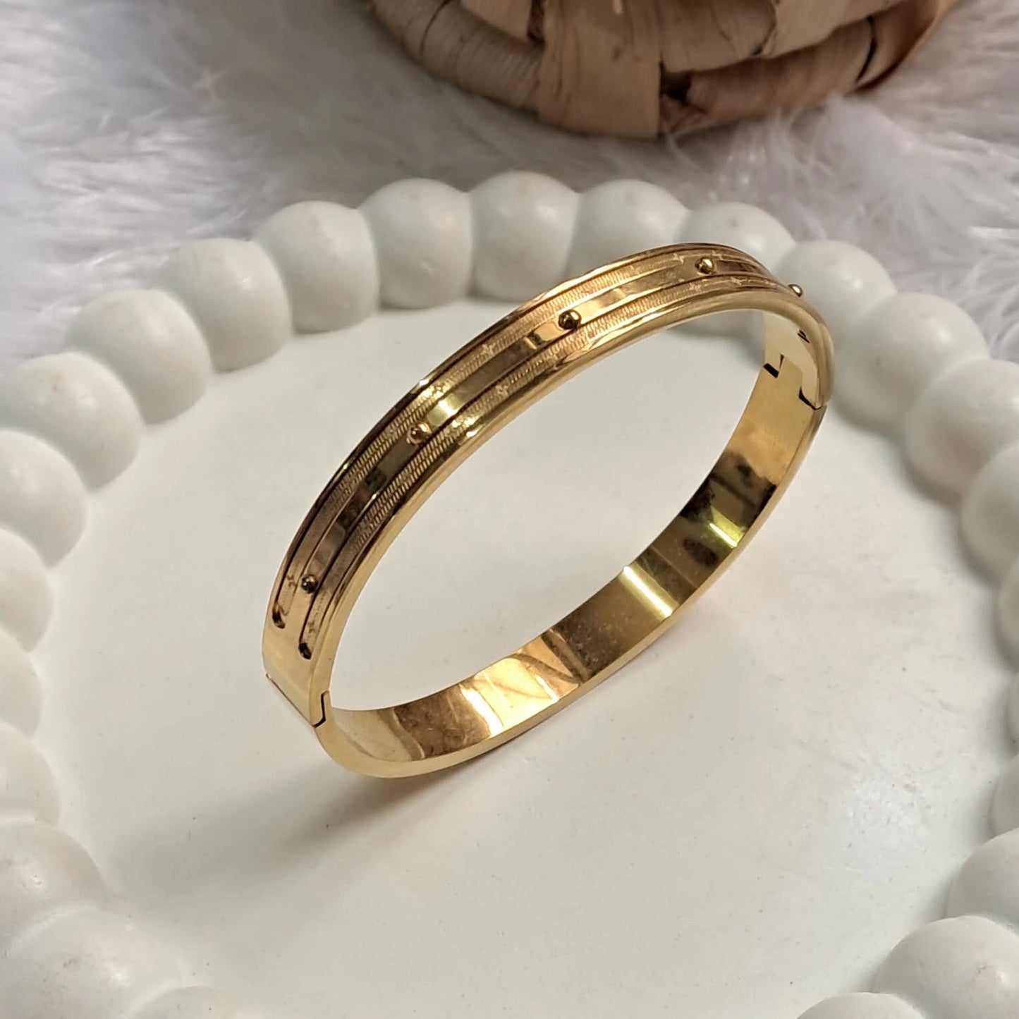 Classic Riveted Golden Kada