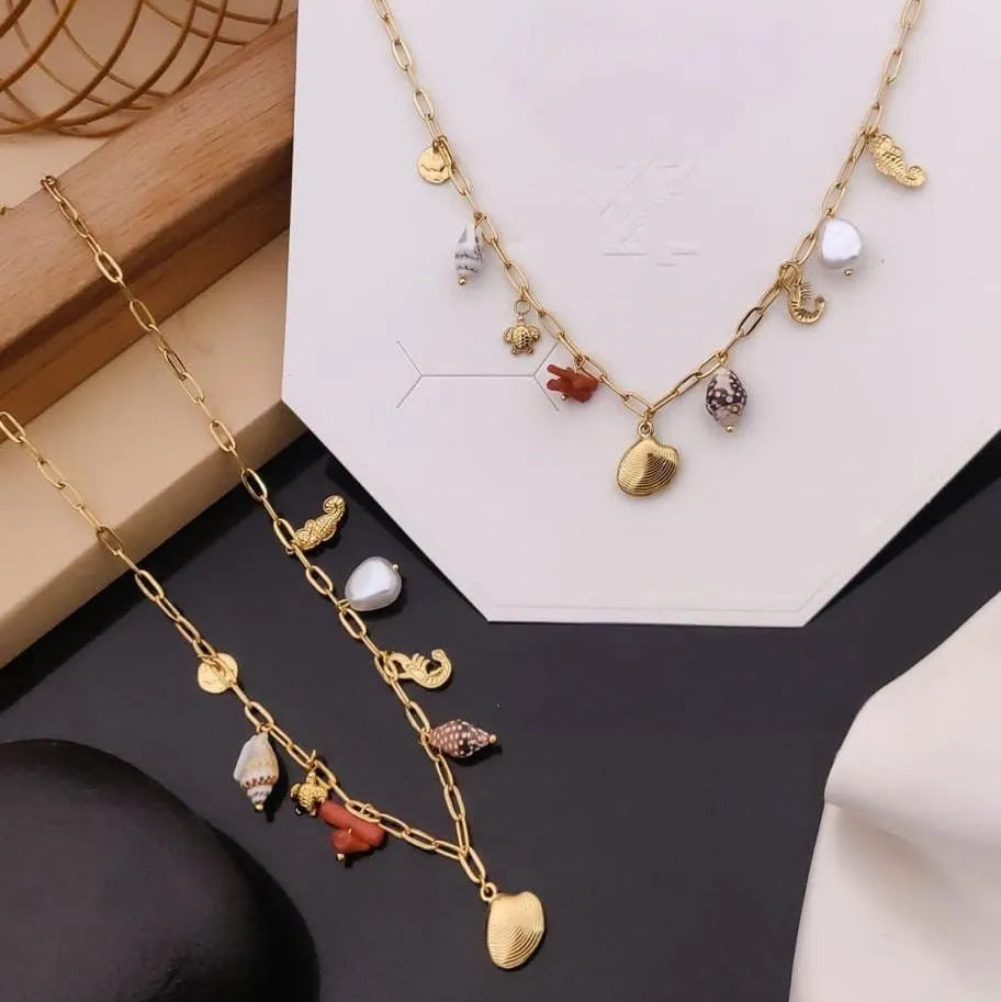 Coastal Treasure Charm Necklace