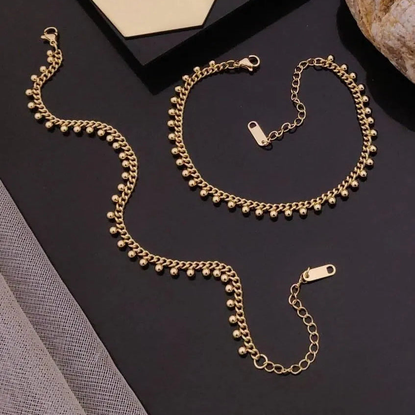 Gold Ball Chain Bracelet