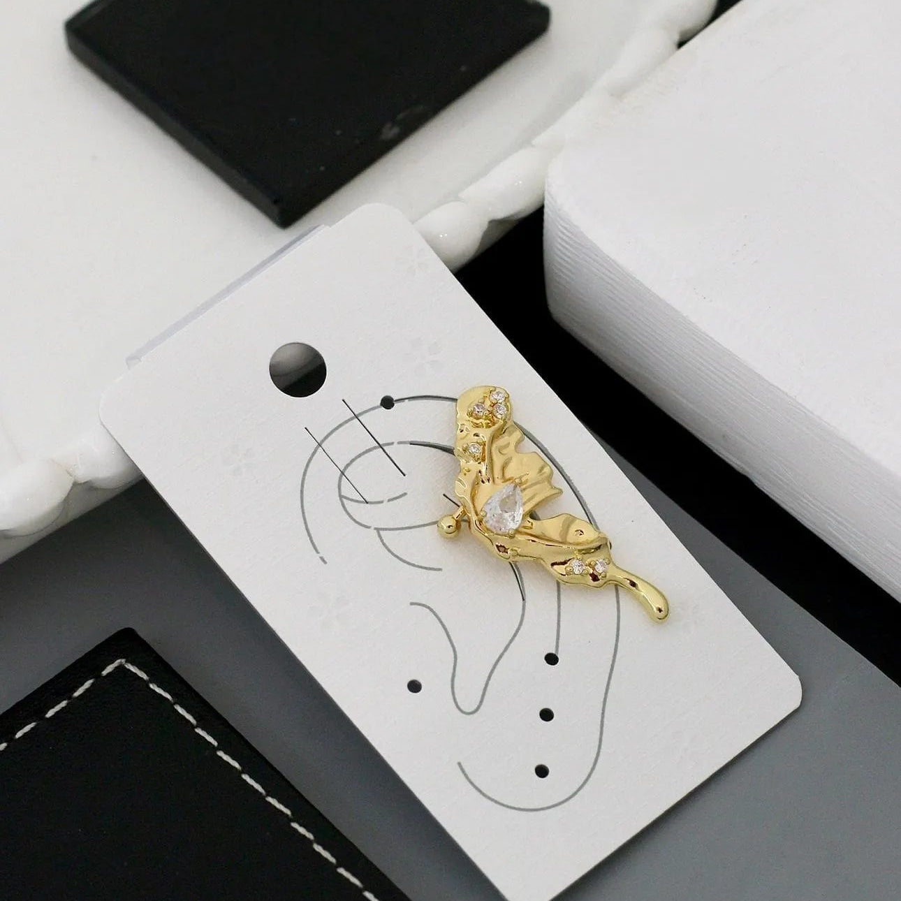 Celestia Winged Crystal Earring