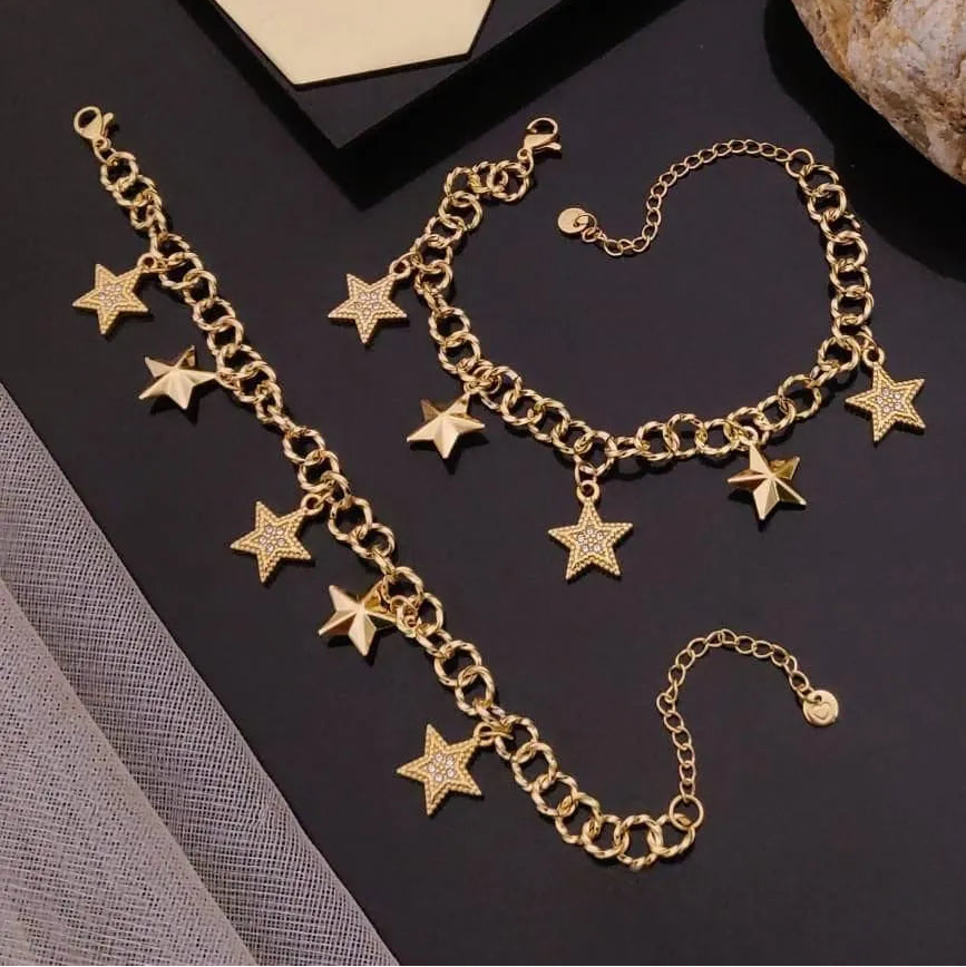 Star Gold Chain Bracelet