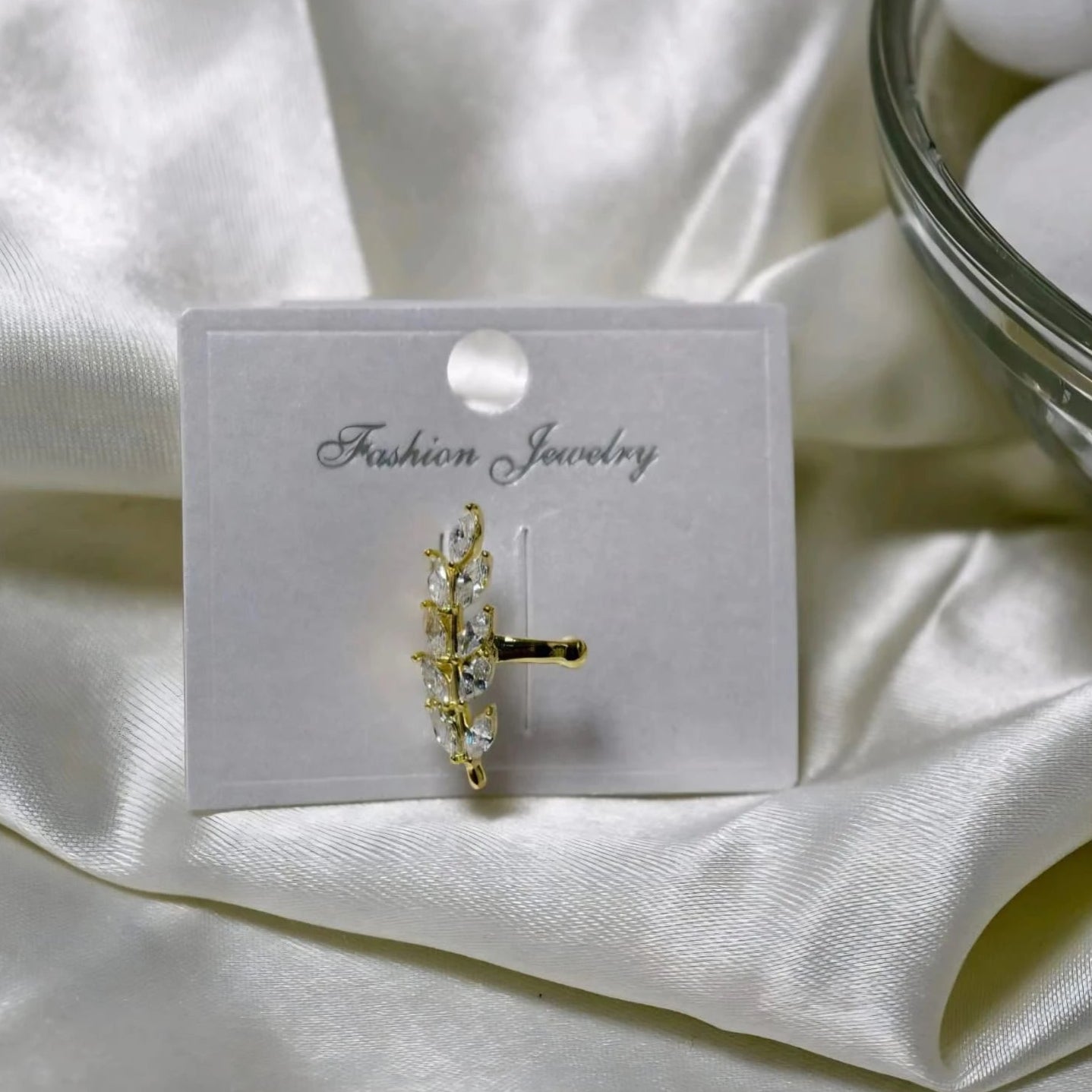 Lumiere Crystal Vine Cuff Earrings
