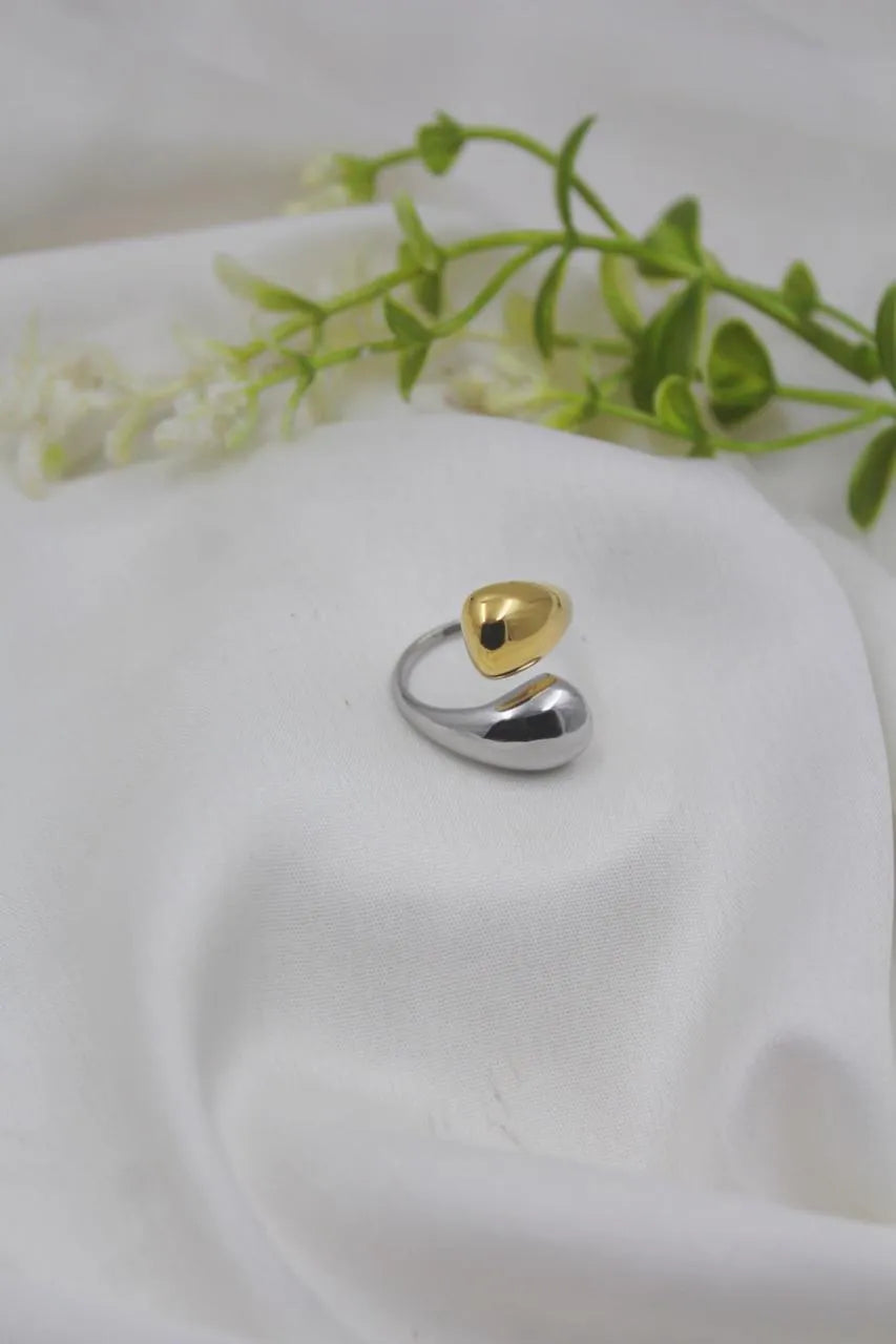 Dual-Tone Modern Ring