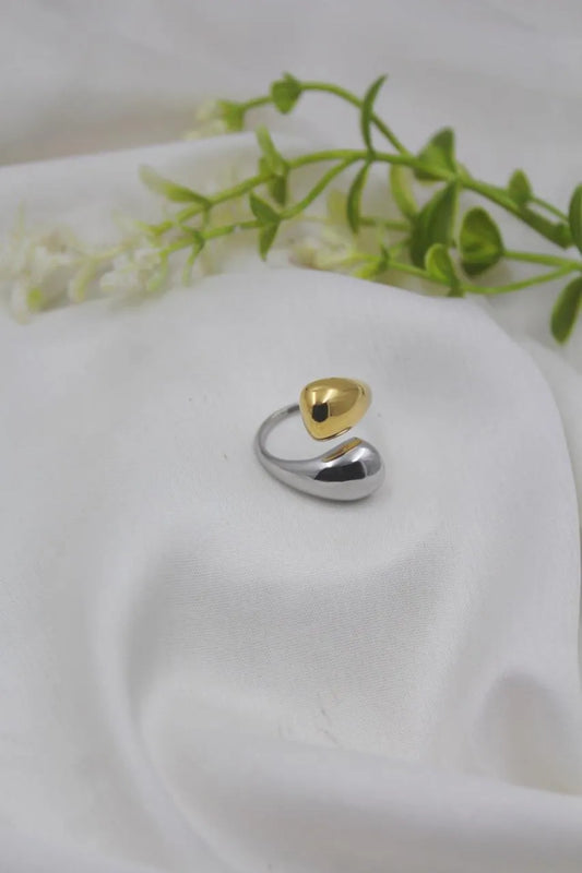 Dual-Tone Modern Ring