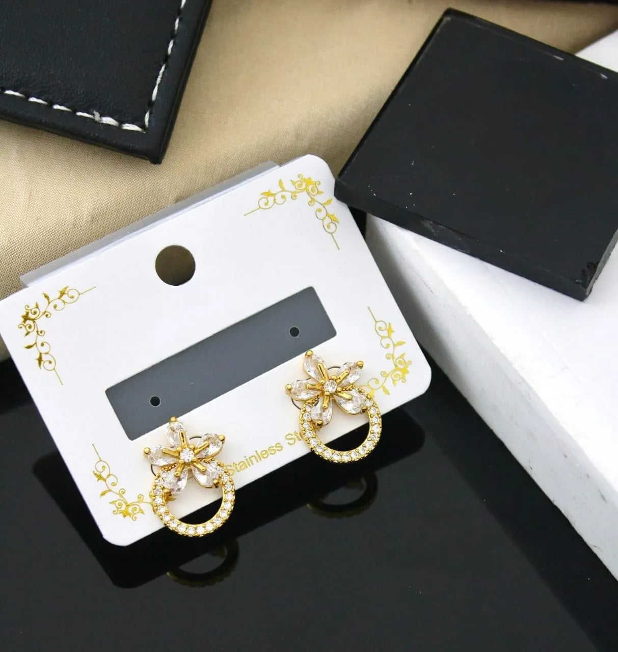 Celestia Blossom Hoop Earrings