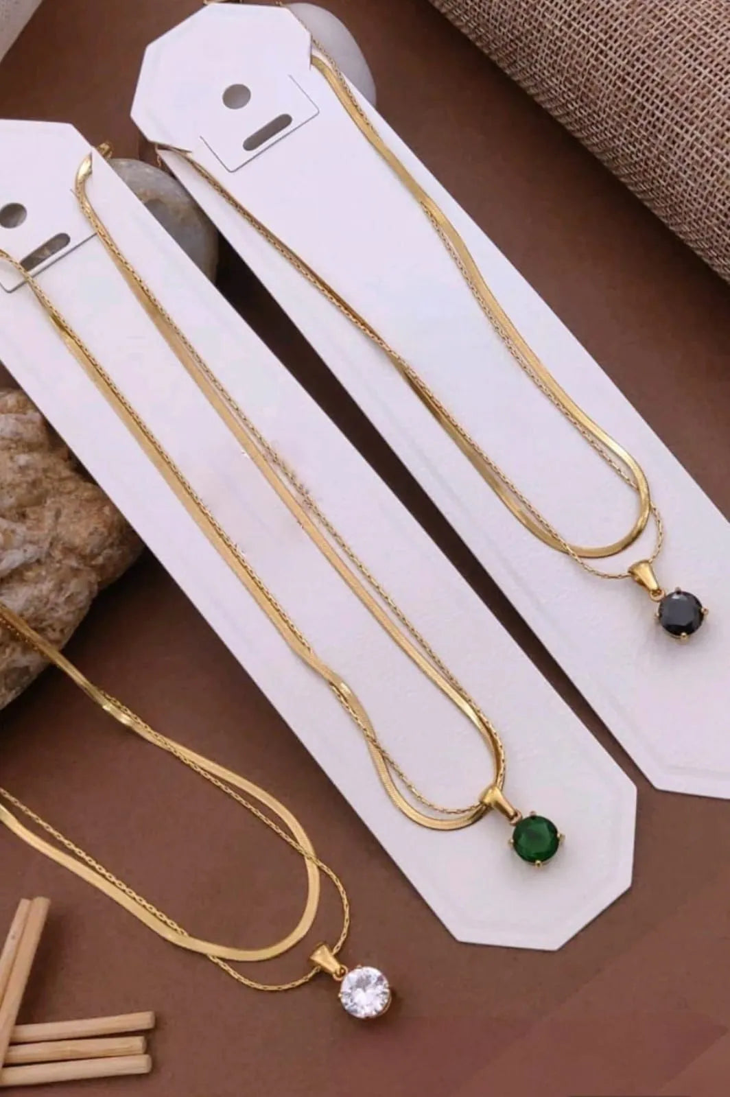 Gold Diamond Pendant Necklace