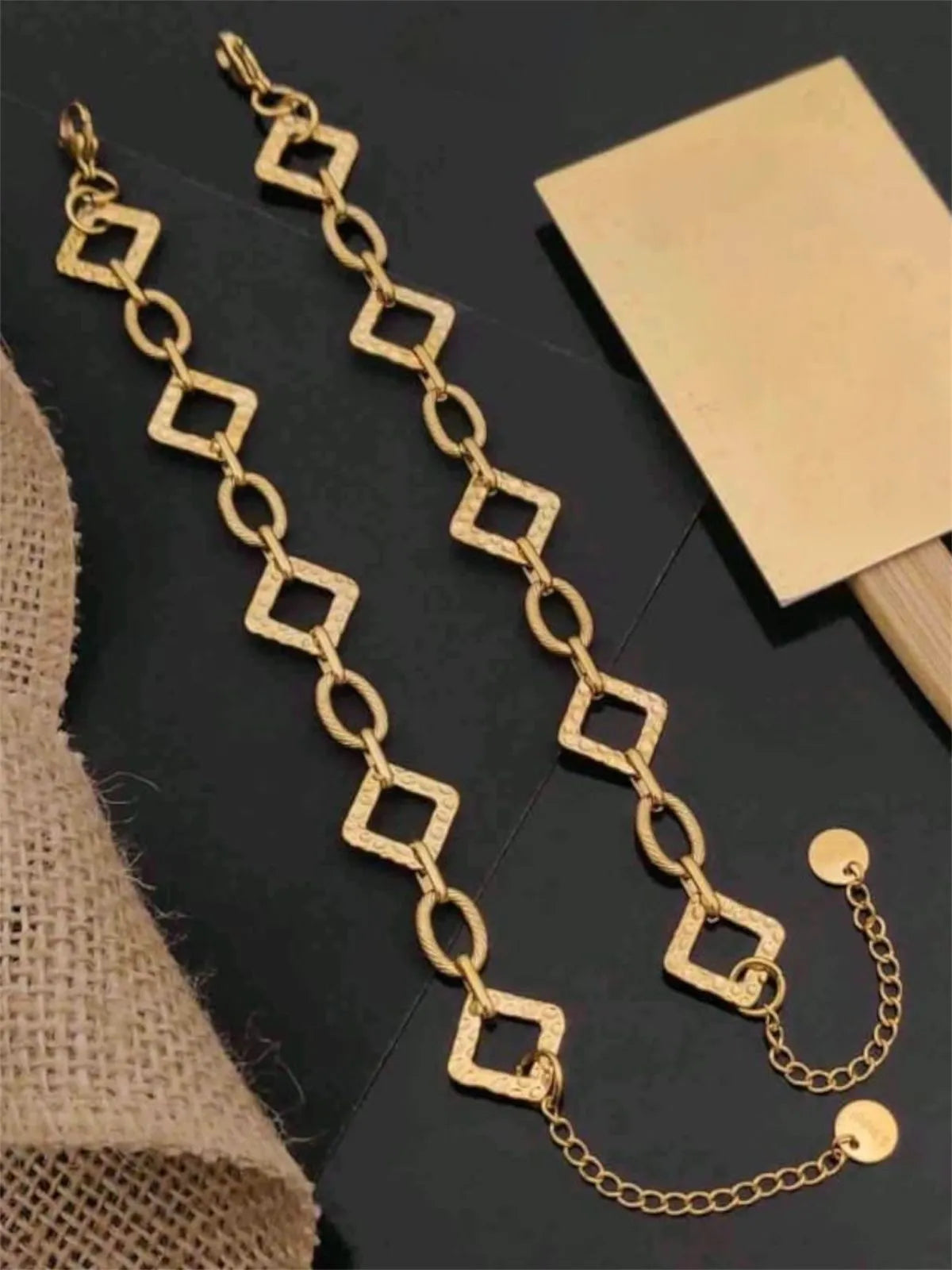 GeoLink Square Anti-Tarnish Bracelet