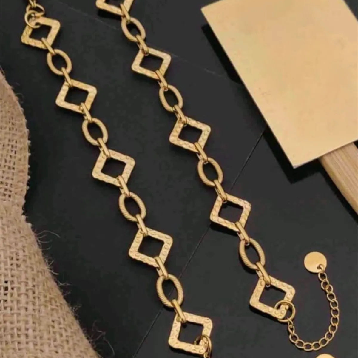 GeoLink Square Anti-Tarnish Bracelet