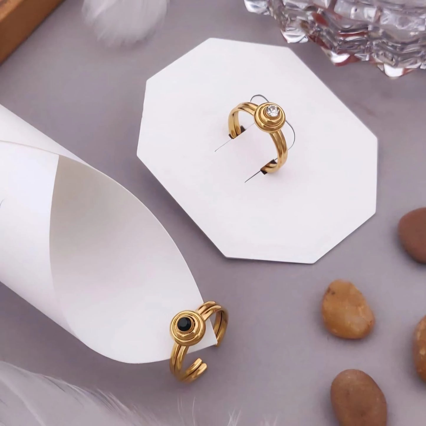 Solara Duo Open Ring