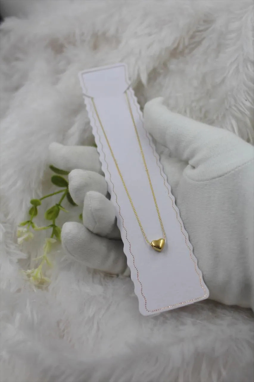 Gold Heart Pendant Necklace