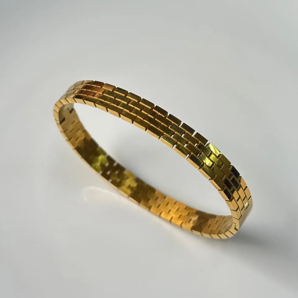 Golden Brick Pattern Kada
