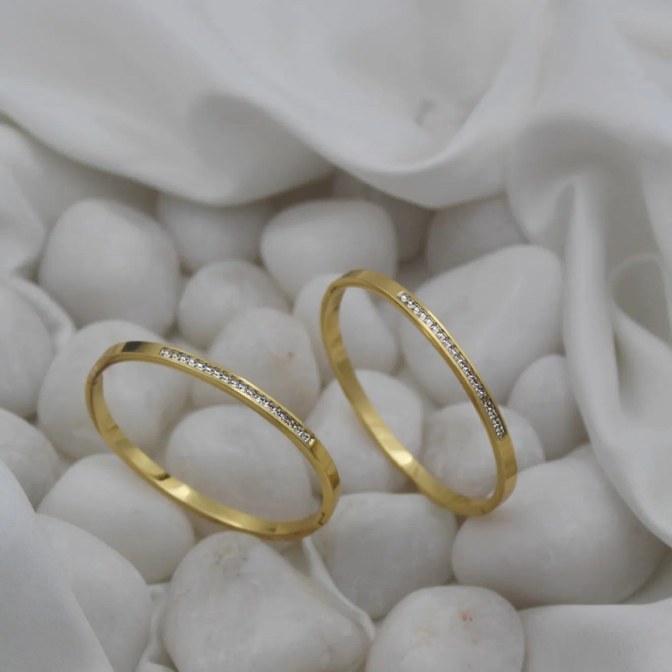 Diamond Studded Gold Kada