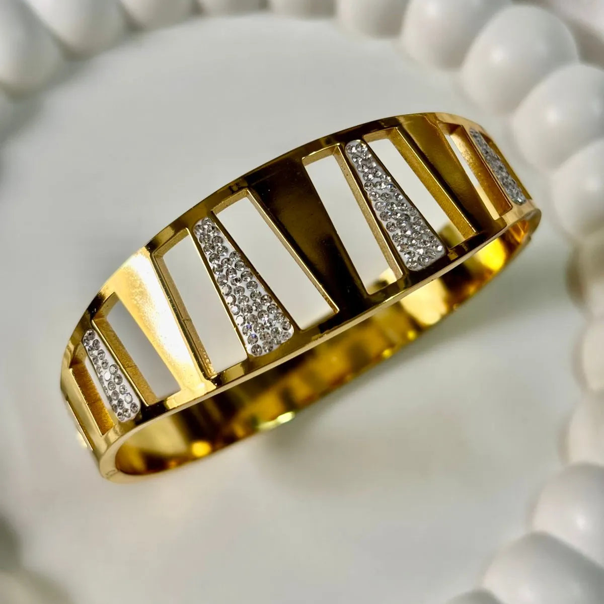 Geometric Design Gold Kada