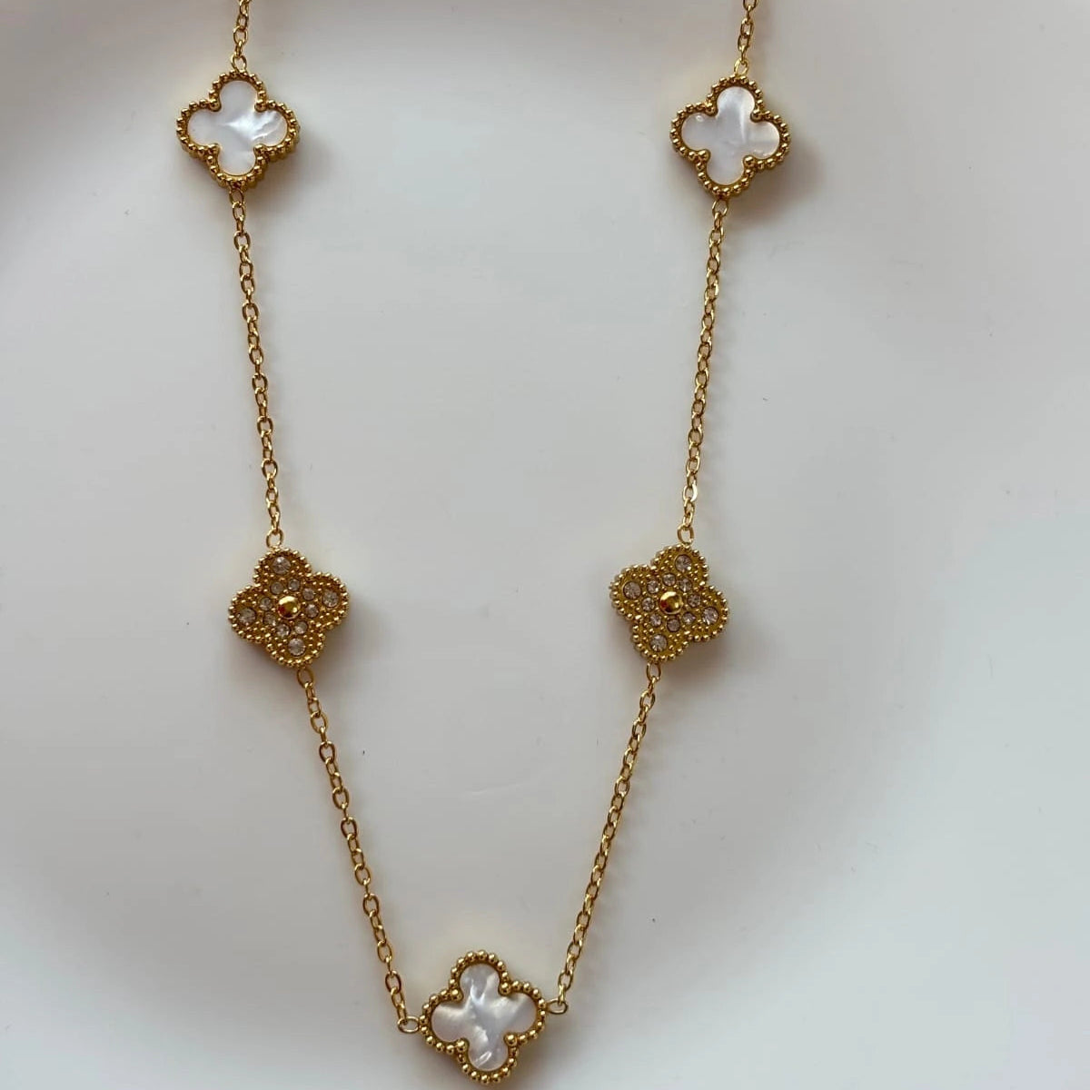 Pearl Clover Luxe Necklace