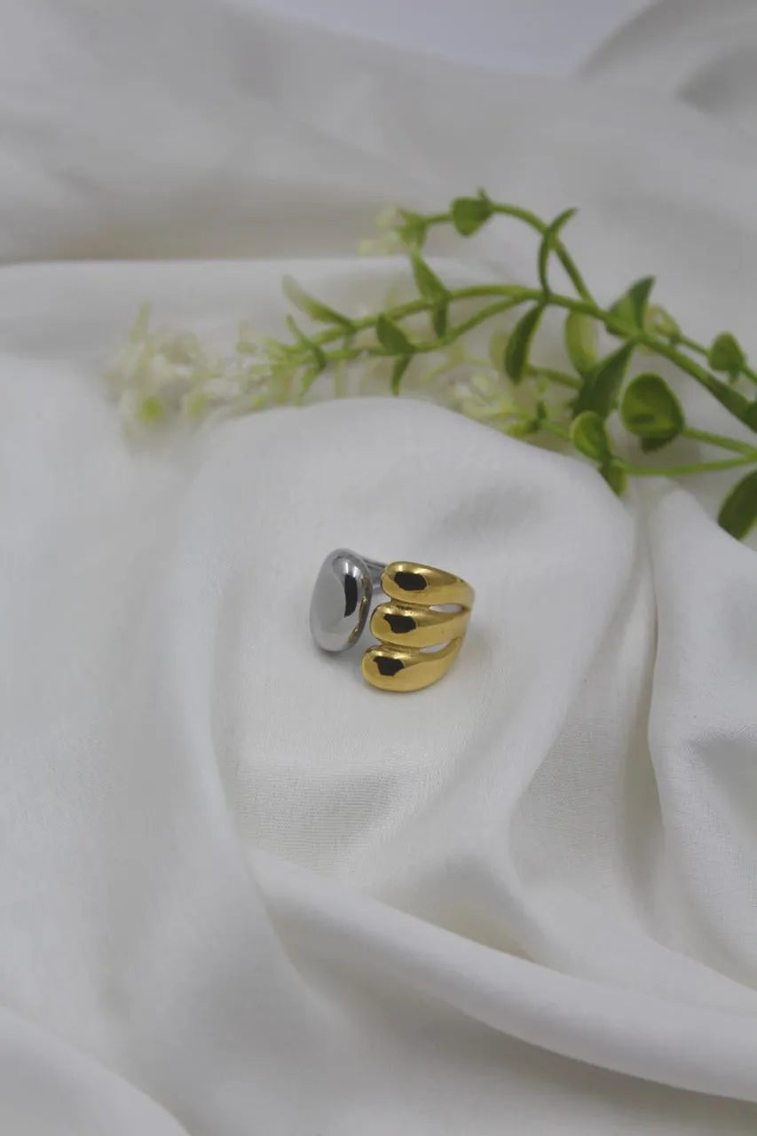 Modern Two Tone Ring