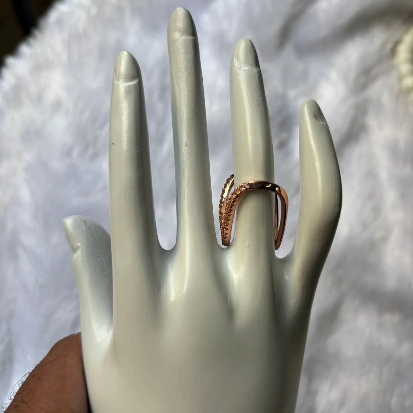 Rose Gold Twist Anti-Tarnish Ring