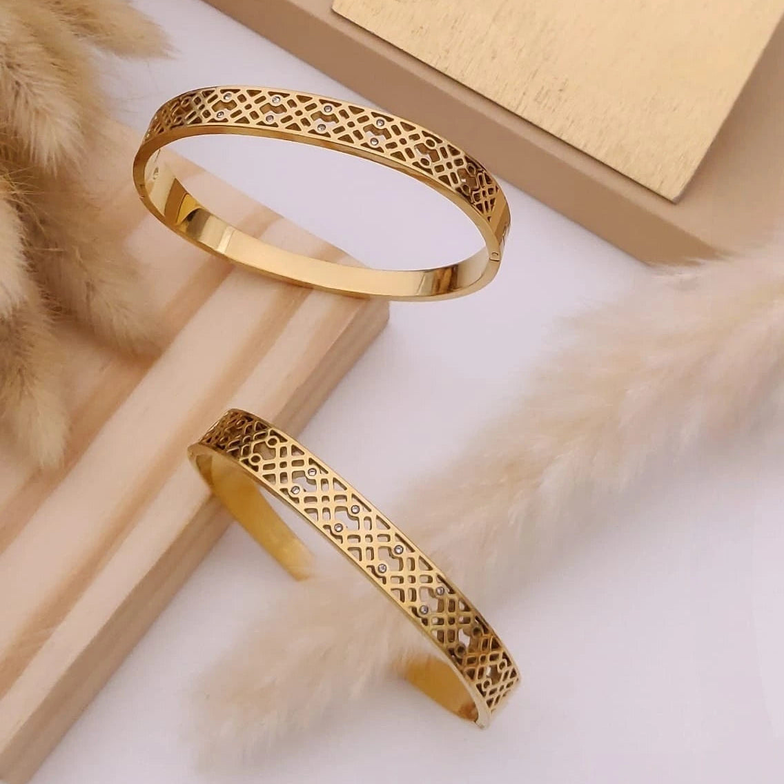 Royal Lattice Gold Kada
