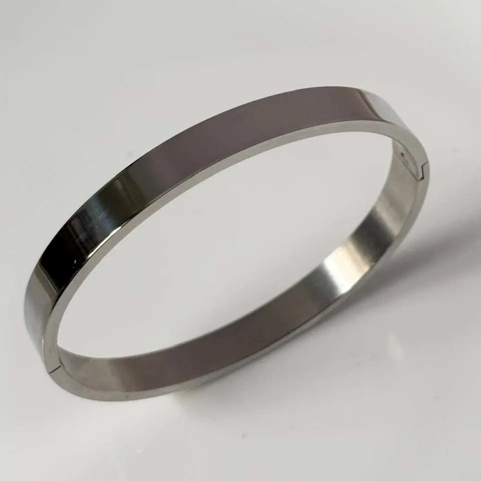 Silver Modern Plain Kada