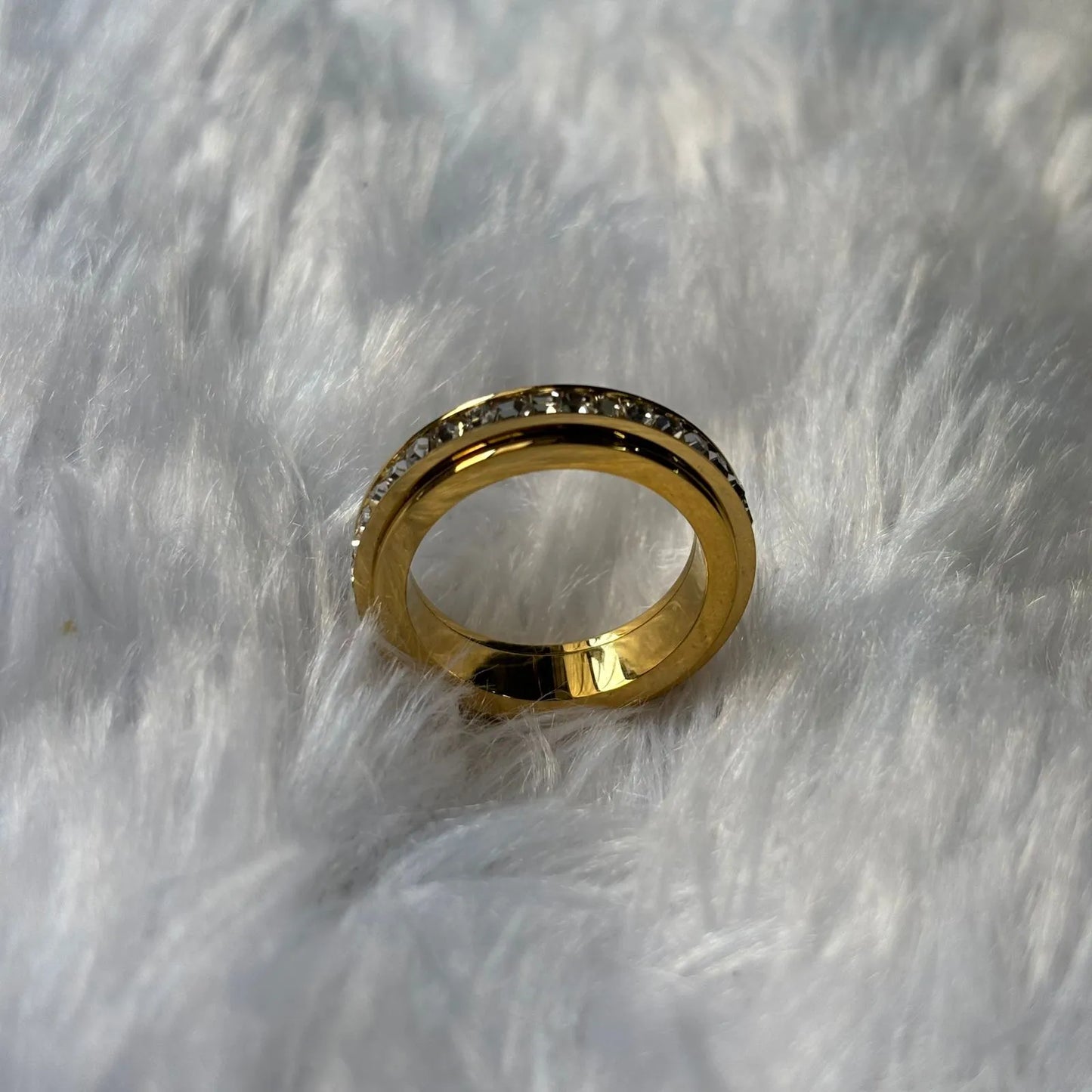 Golden Layered Elegance Anti-Tarnish Ring