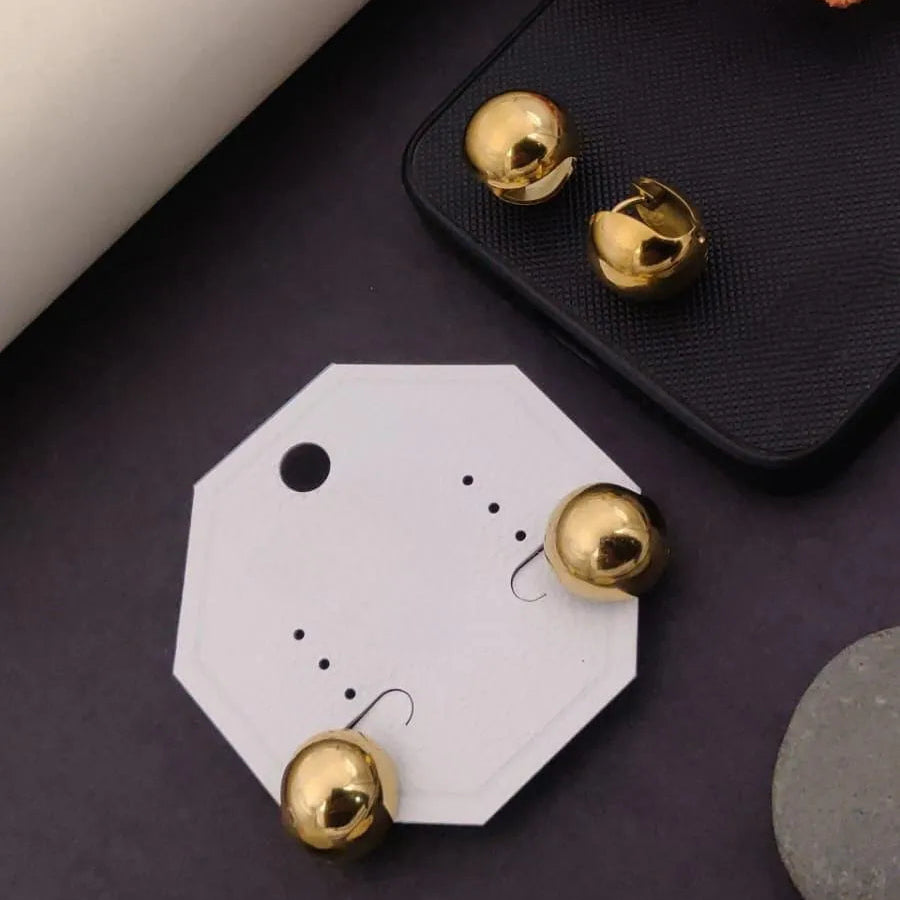 Classic Gold Ball Earrings