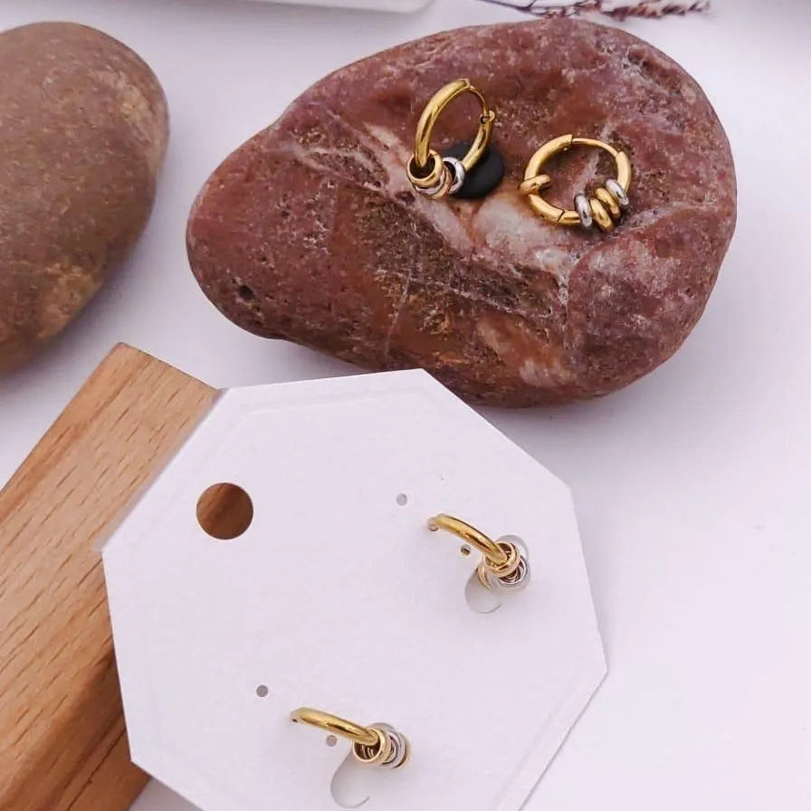 Dual Ring Hoop Earrings