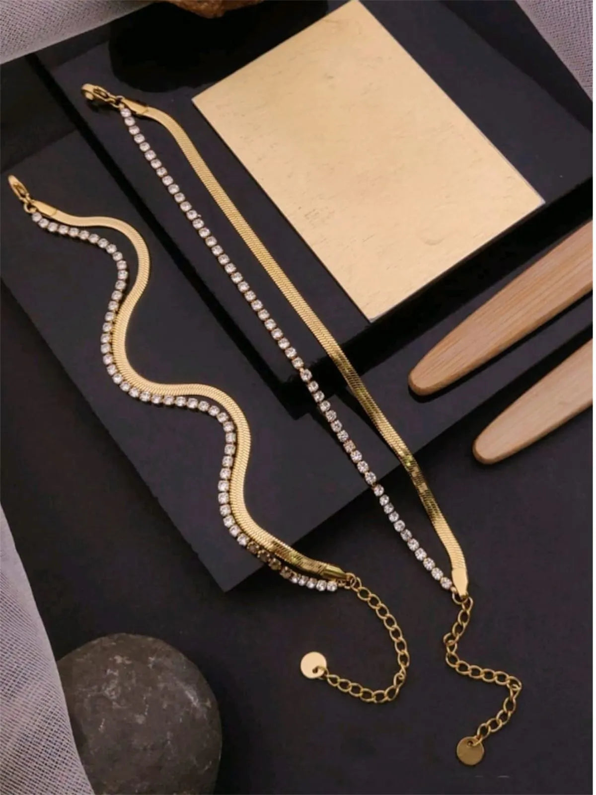 DualGlam Anti-Tarnish Layered Bracelet